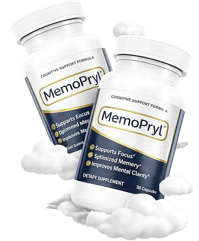 MemoPryl brain support capsules bottles